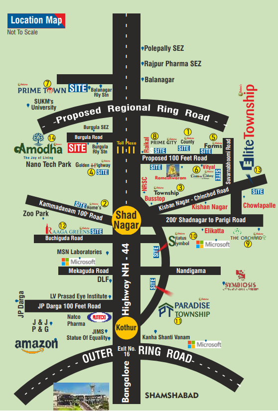 Amodha location map